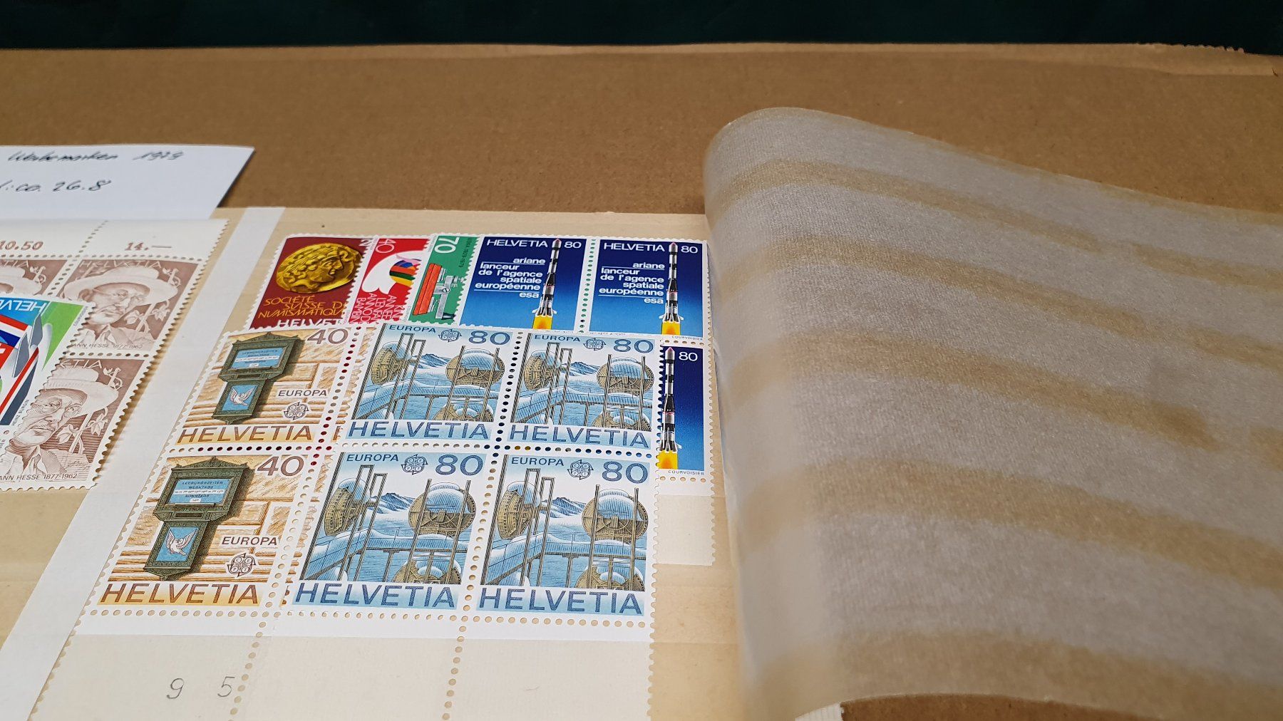 Tutti i francobolli: Schweizer Werbemarken Konvolut 1979 4er Blöcke postfrisch – Usato da Richigen venduto da Auerhahn11 2