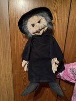 Handpuppe Hexe schwarzes Kleid guter Zustand