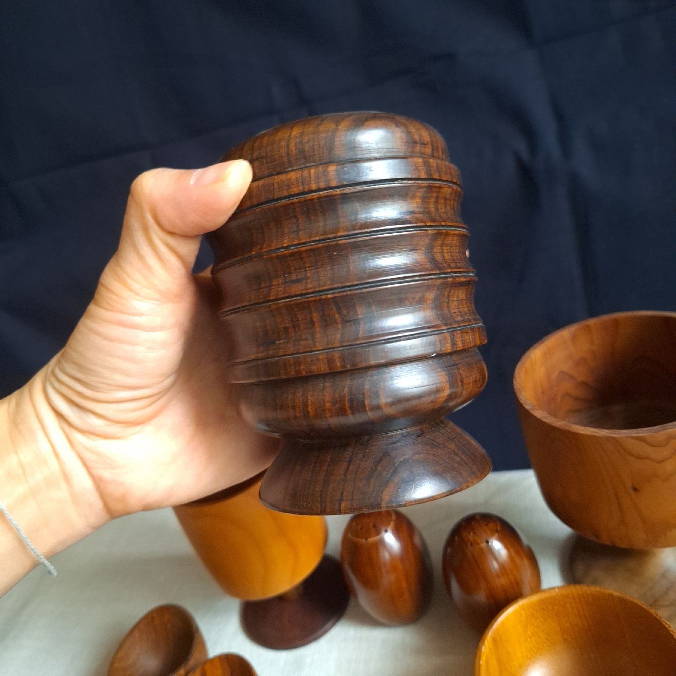 Tutte le decorazioni: Versand möglich! Div. Holzware - OHNE DUNKLEN BECHER! – Usato da Winterthur venduto da Goldpipau 5
