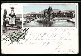 Litho Genève, Vue generale, Costume gen