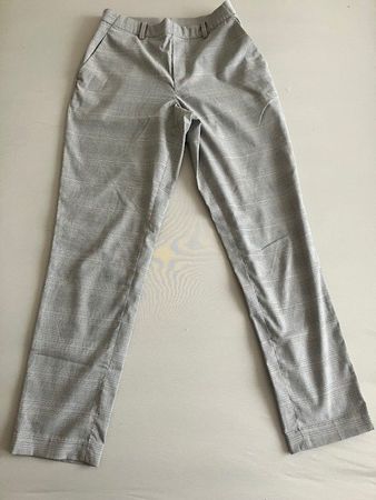 Pantalon élégant à carreaux gris - Taille S Uniqlo