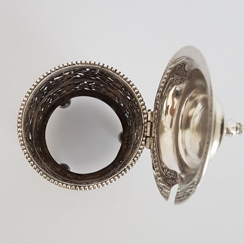 Zuccheriere: Antike Senfbehälter Silber mit Deckel 1928 – Usato da Kaltbrunn venduto da Lexus3 2