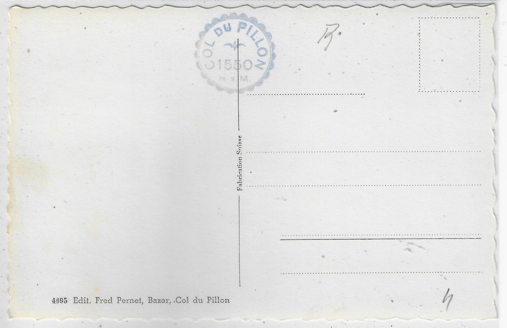 Cartoline postali: Col du Pillon - Ansichtskarte, 8 Bilder, s/w, Vintage – Usato da Ettingen venduto da Kartenplanet 1