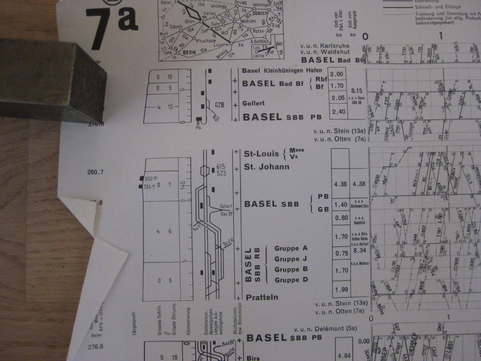 Livres: Grafischer Fahrplan SBB 7a, 1959/60 – D'occasion à Malters par Marosko 2