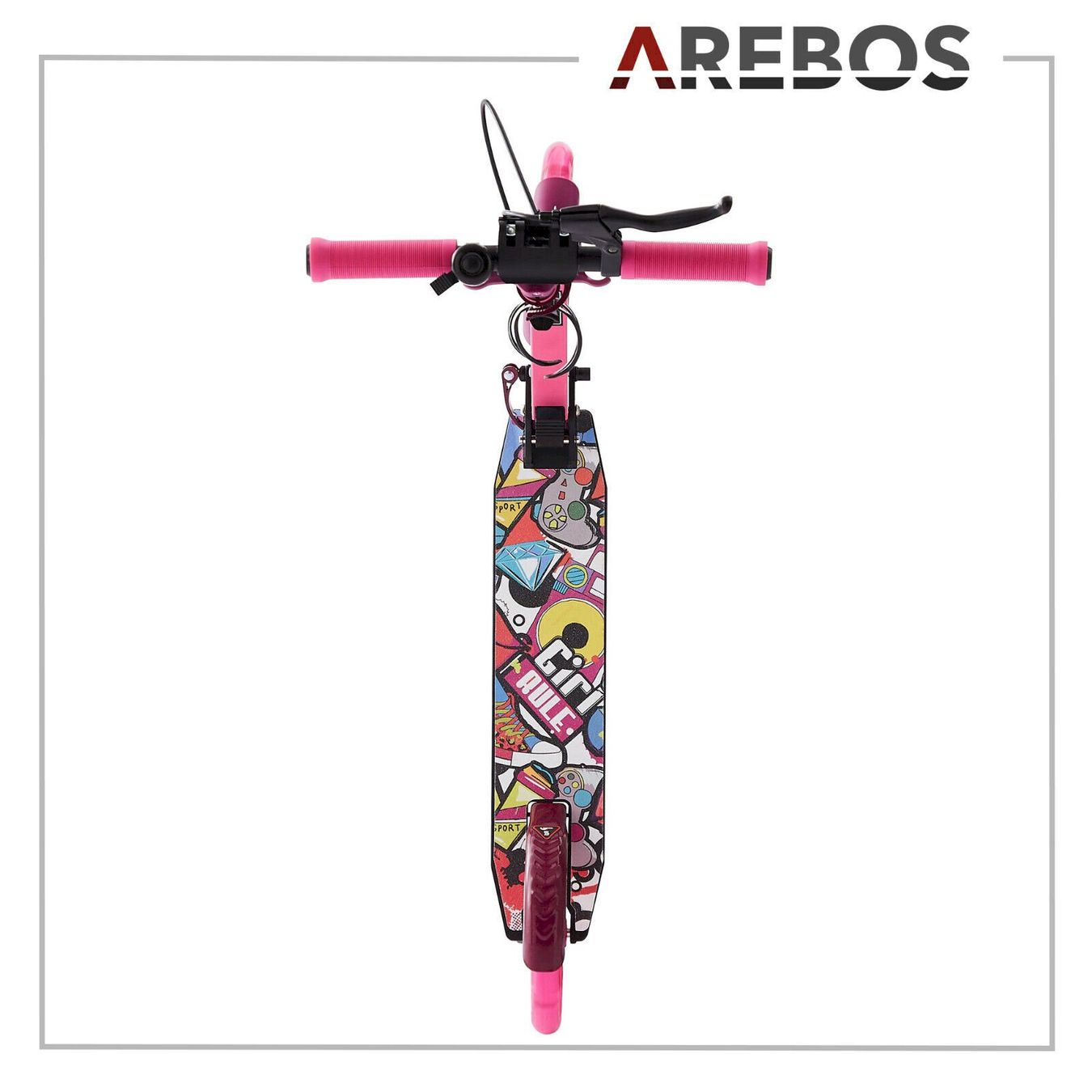 Veicoli per bambini: AREBOS Tretroller Pink – Nuovo e nell'imballaggio originale da Bottighofen venduto da zaap 8