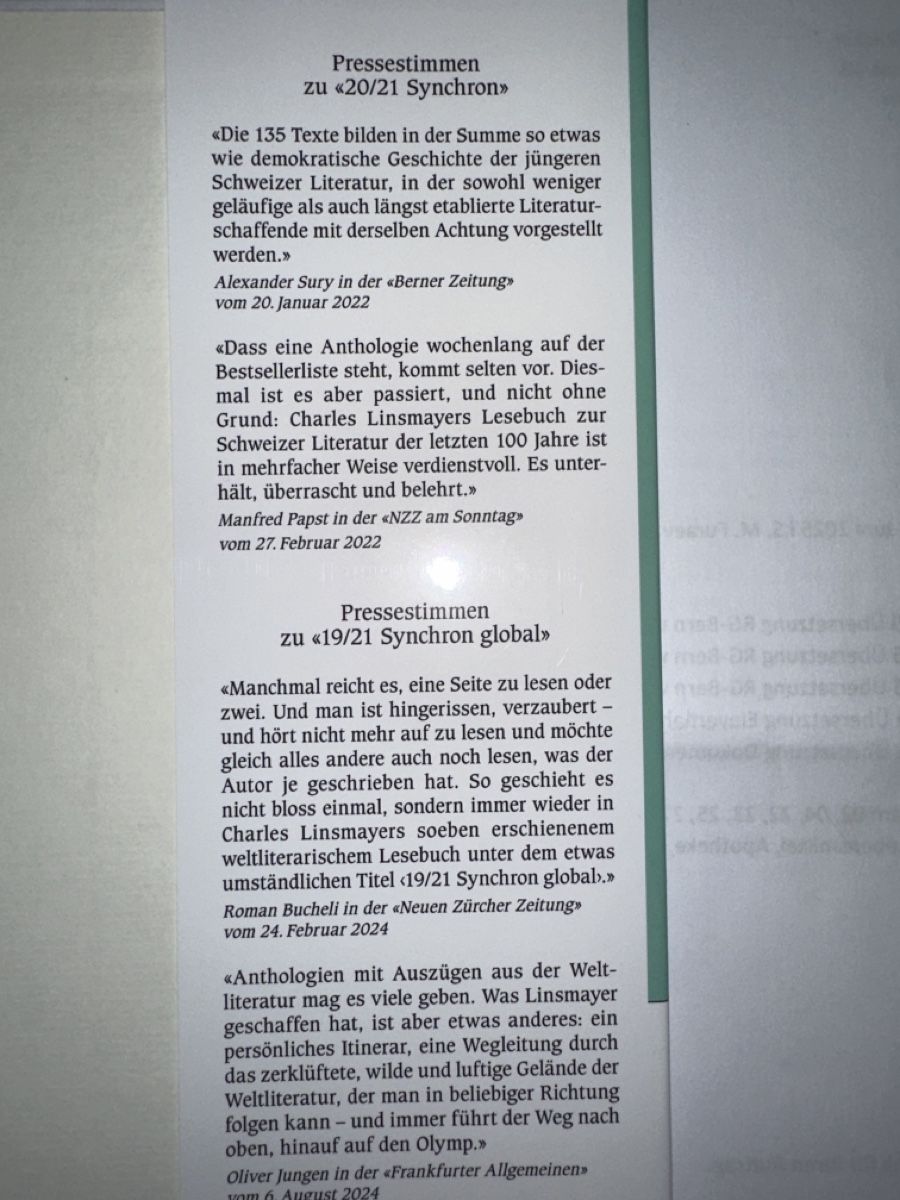 Bücher: Charles Linsmayer "Die andere Schweizer Literatur" – Neu (gemäss Beschreibung) aus Bern von schnupka 3