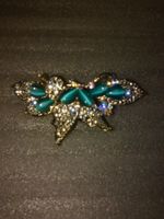 HAARSCHMUCK,,,MIT HELLBLAU UND WEISS KRISTALL