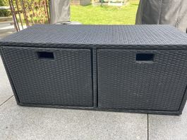 Denova Rattanbox schwarz/grau