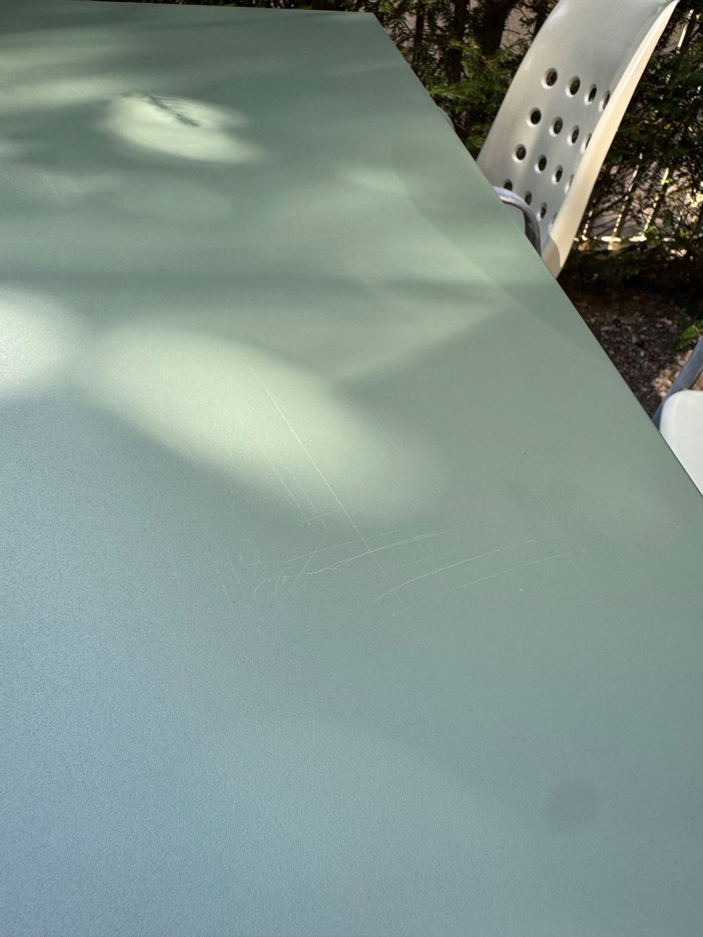 Schaffner Tavoli: Schaffner Säntis Gartentisch Thymiangrün 140 x 80cm – Usato da Zürich venduto da 1volino 6