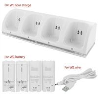 Controller Ladestation + 4 Akku für Wii