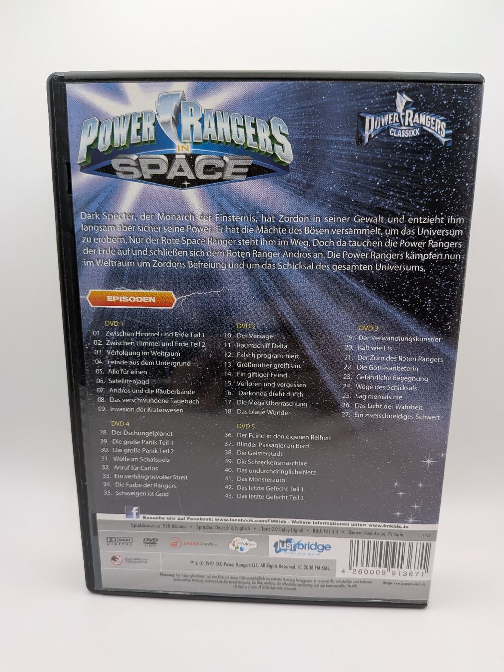 Tutti i DVDs: Power Rangers in Space  – Usato da Liebefeld venduto da Loopinfility 1