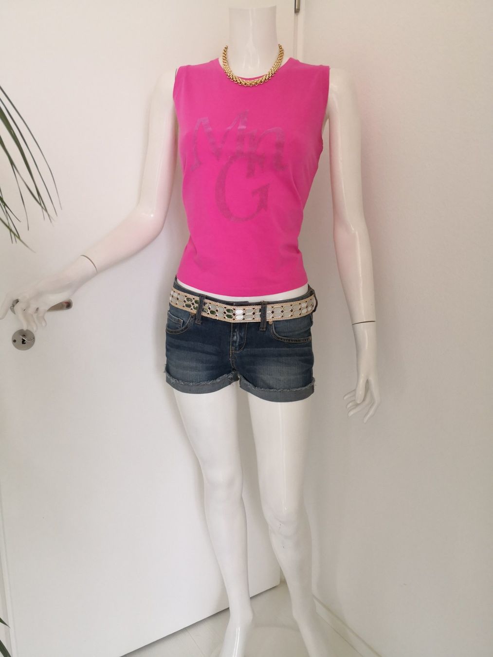 Mango Top: 🤩MANGO TOP PINK MIT DRUCK – Usato da Olten venduto da Naja-Twins-Twins 9