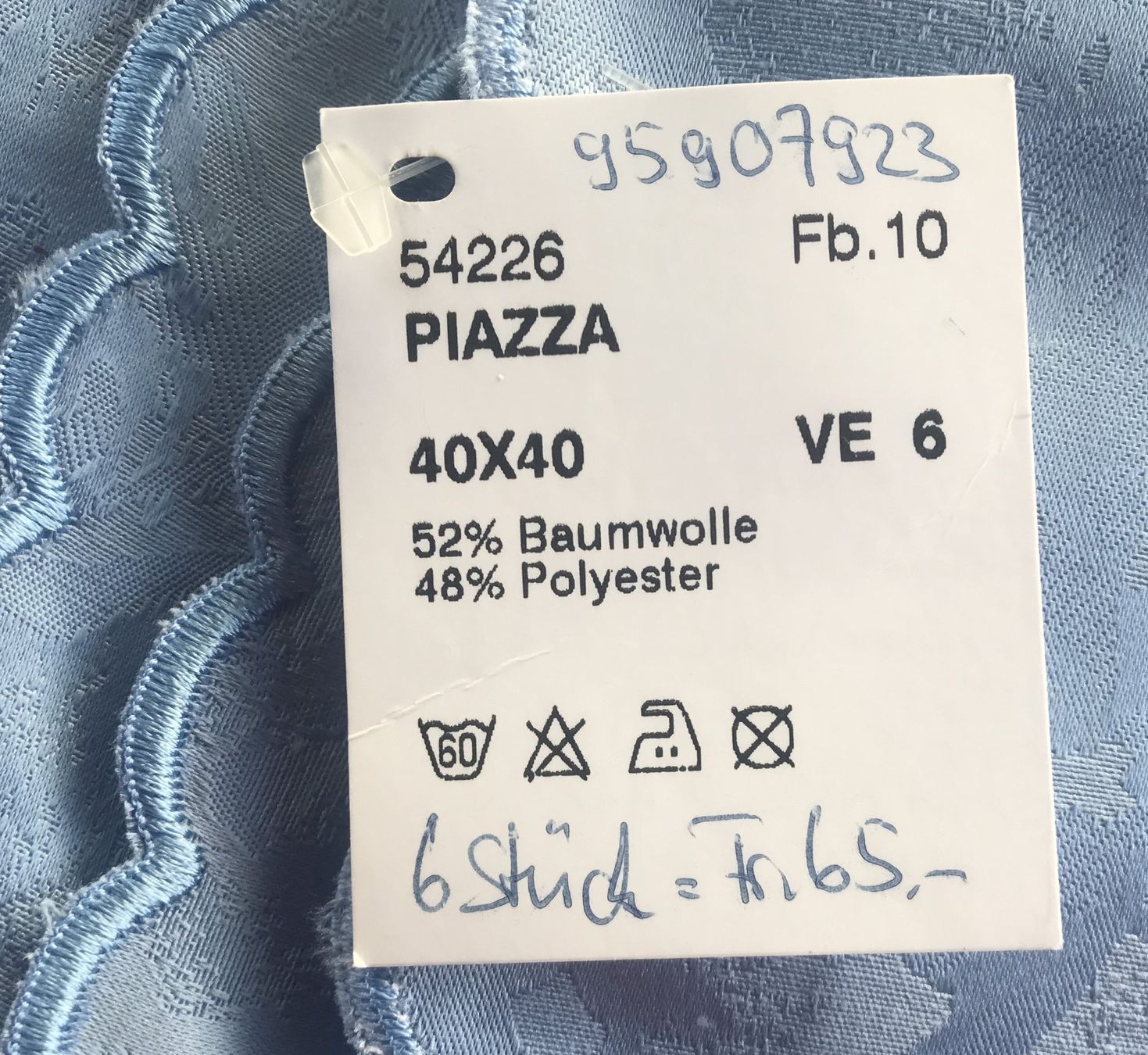 Tovaglioli: 6 STOFF SERVIETTEN NEU 40X40CM – Nuovo (secondo la descrizione) da Ostermundigen venduto da Kari1937 2
