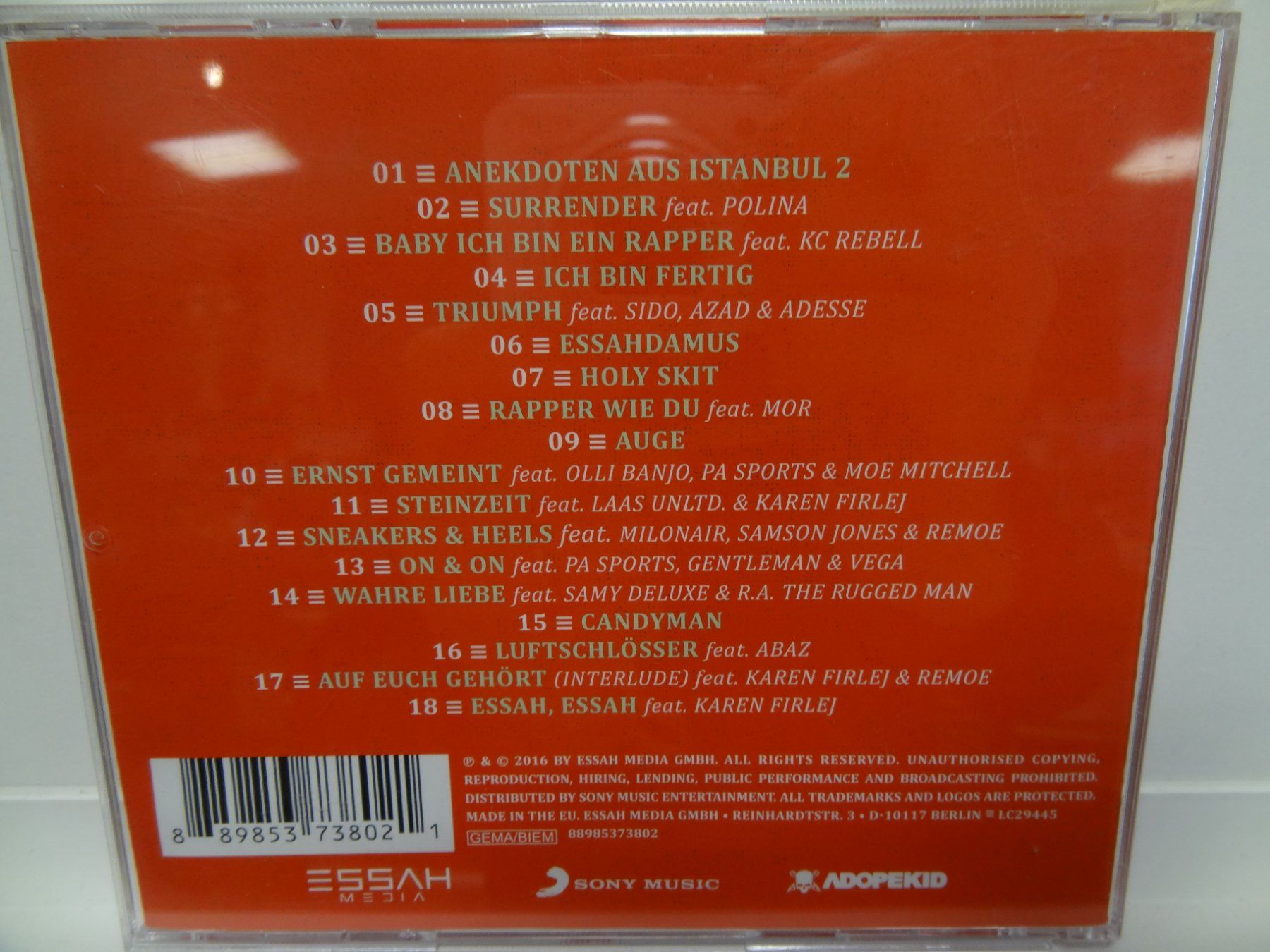 CDs: Kool Savas - Essahdamus – Gebraucht aus luzern von musicandart 1