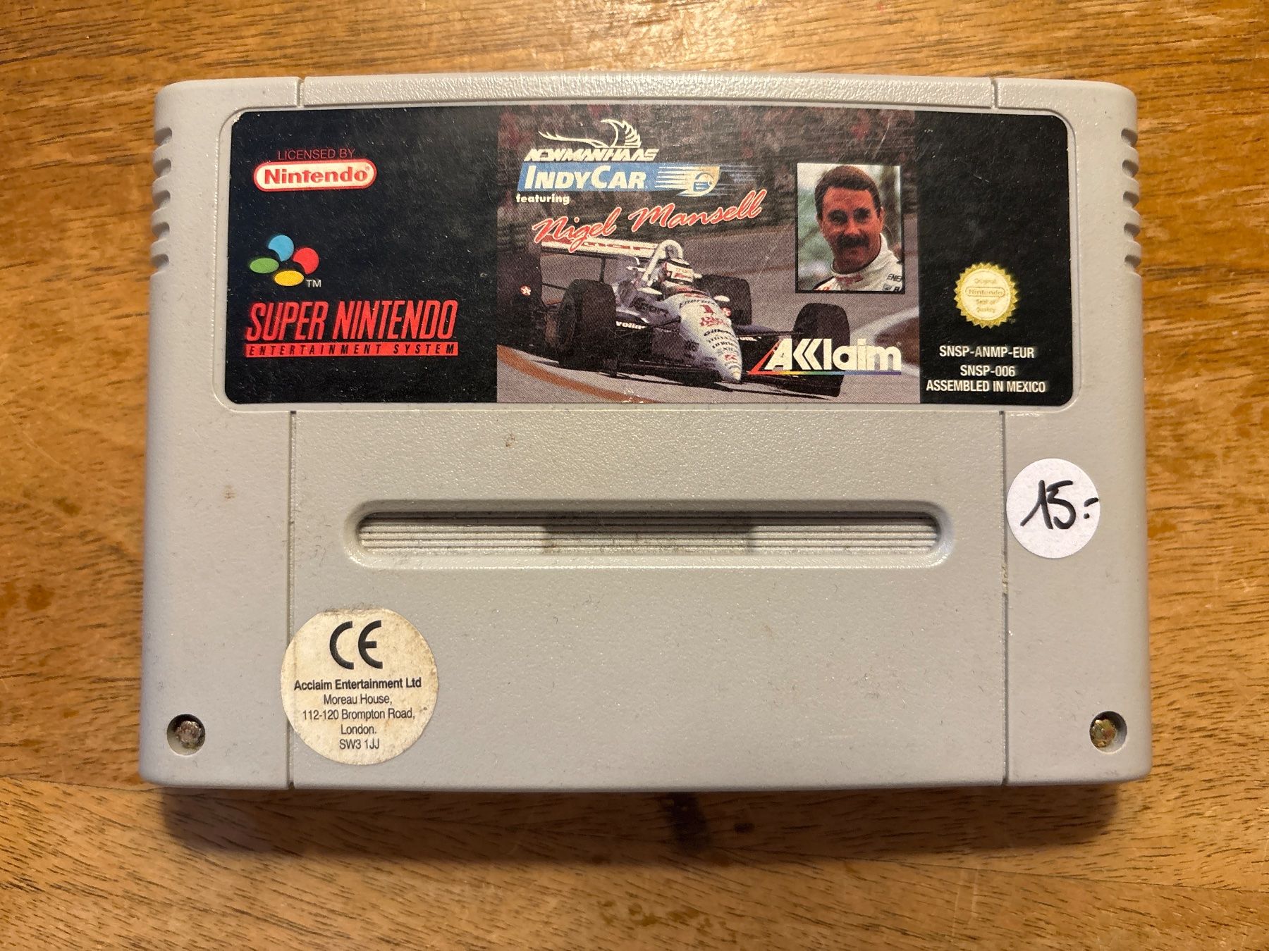 Nintendo Giochi: INDY CAR - Super Nintendo SNES – Usato da Zürich venduto da hiddentreasures_zh