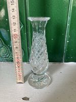 Blumenvase, Kristallglas, Vintage Design, Top Zustand! (56)