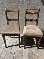 Stühle Holz, beige Sitzfläche guter Zustand