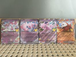 Pokémon 30th Celebration ex Lot Mew Sylveon Espeon Fuecoco  