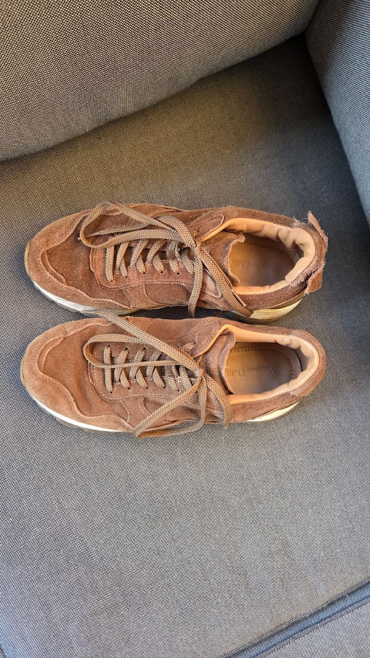 Massimo Dutti Scarpe da uomo: Massimo Dutti Sneaker braun Wildleder Gr. 38 – Usato da Kreuzlingen venduto da MeinKleinesAtelier 1