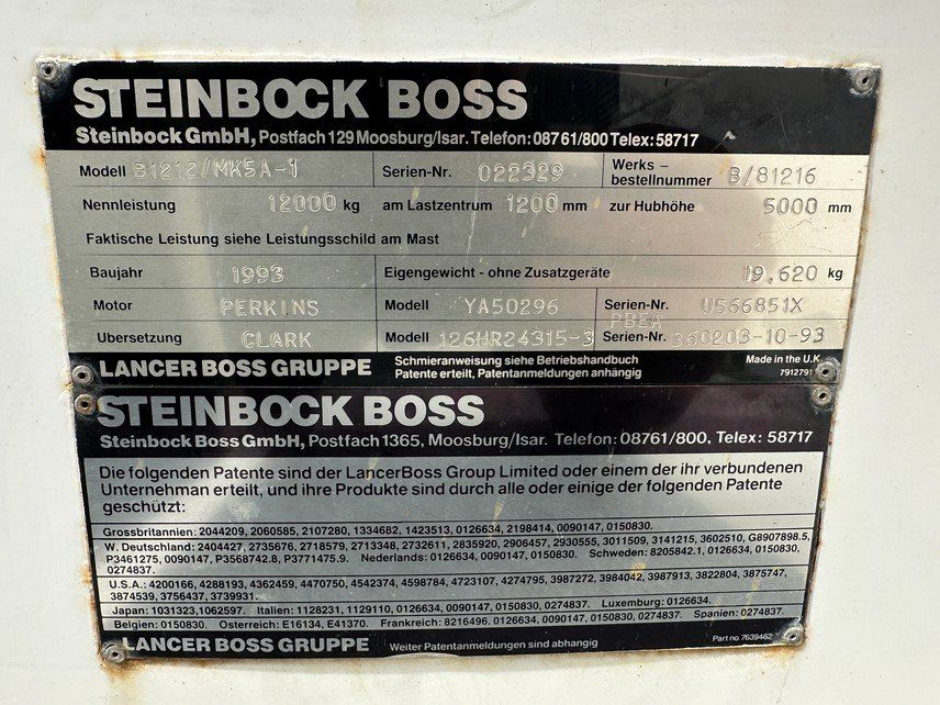 Diesel Carrelli elevatori e a forche: Boss Steinbock Stapler – Usato da Alpnach-Dorf venduto da Hess-Automobile 6