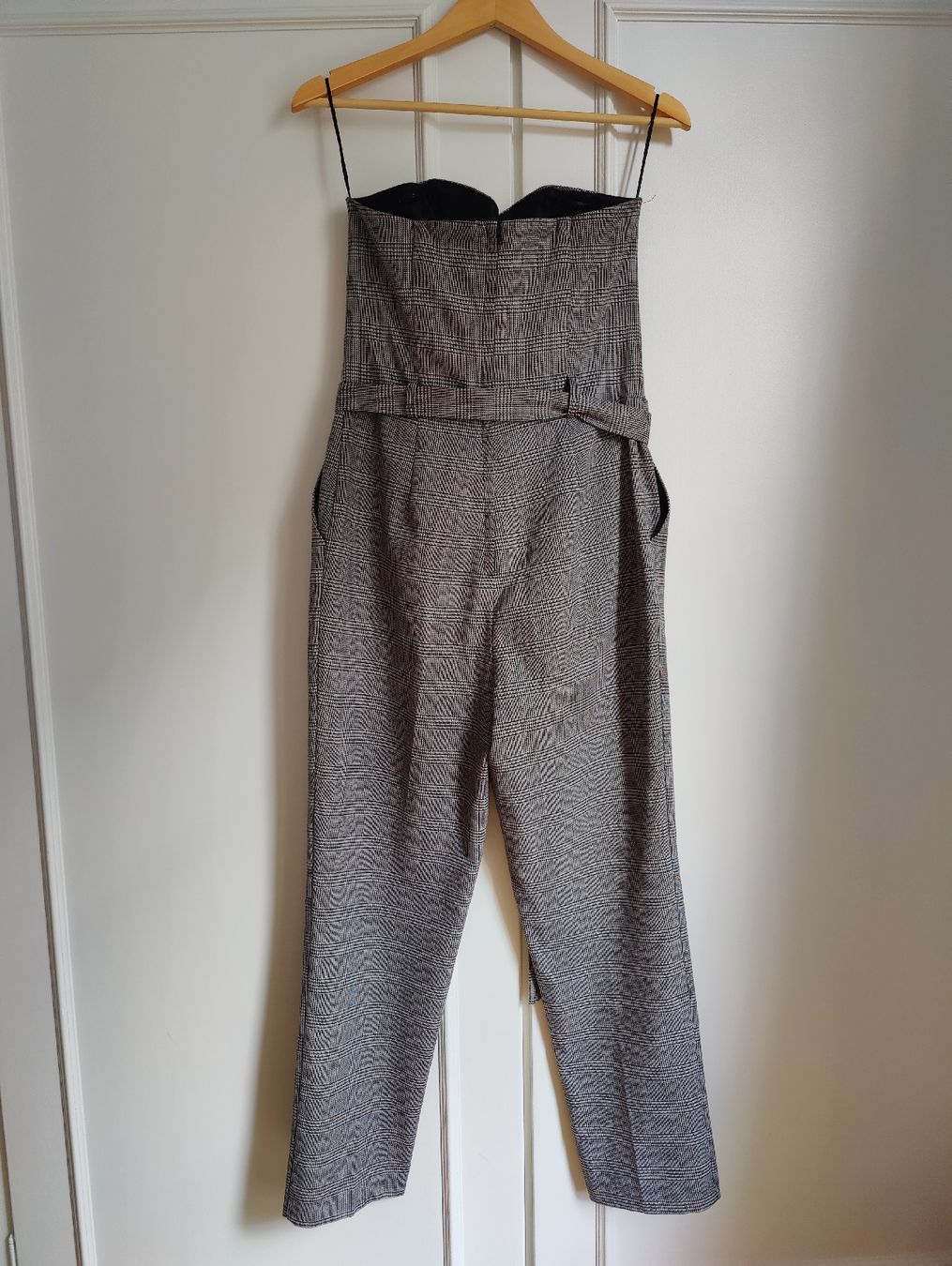 Tute: Strapless Plaid Corset Jumpsuit Belted Overall S – Usato da La Tour-de-Peilz venduto da dAutrefois 6