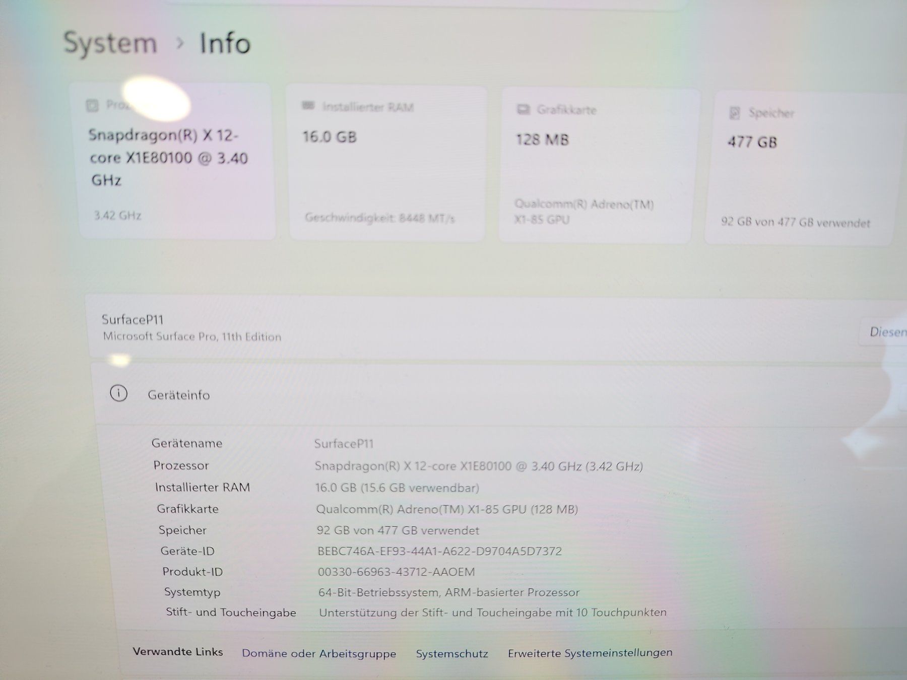 Microsoft Tablet PC: Microsoft Surface Tablet Pro 11, 16GB, 512GB – Nuovo (secondo la descrizione) da Sumiswald venduto da inf_r9tx 7