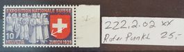3264A) 222.2.02 Abart, roter Punkt im Kleid postfrisch