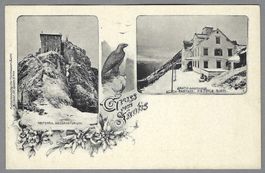 SÄNTIS, GRUSS VOM, SEHR SCHÖNE KARTE *