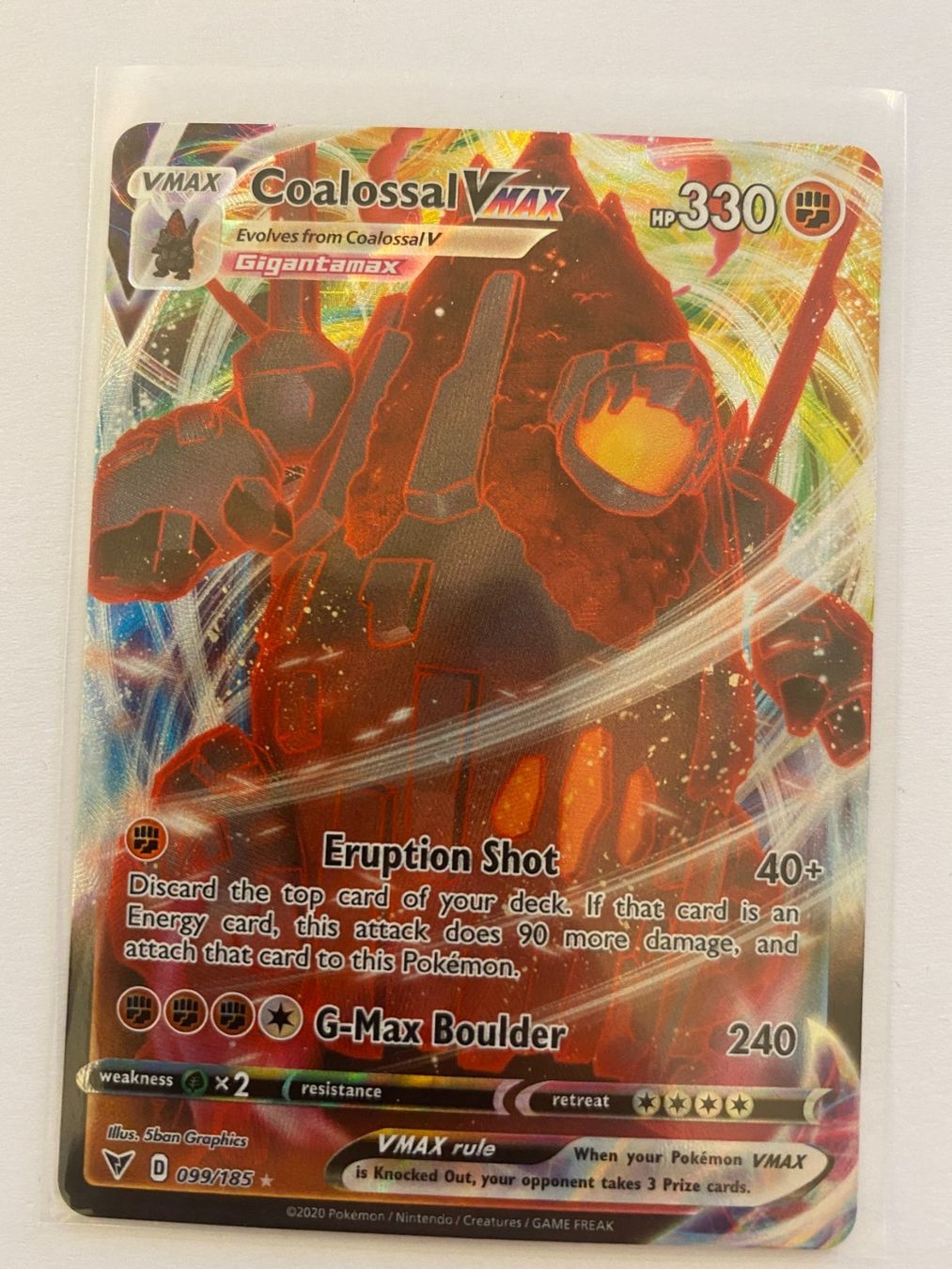 Pokémon Carte collezionabili: Pokemon Coalossal 099/185 Vivid Voltage EN – Nuovo (secondo la descrizione) da Weingarten-Kalthäusern venduto da McGmavlo