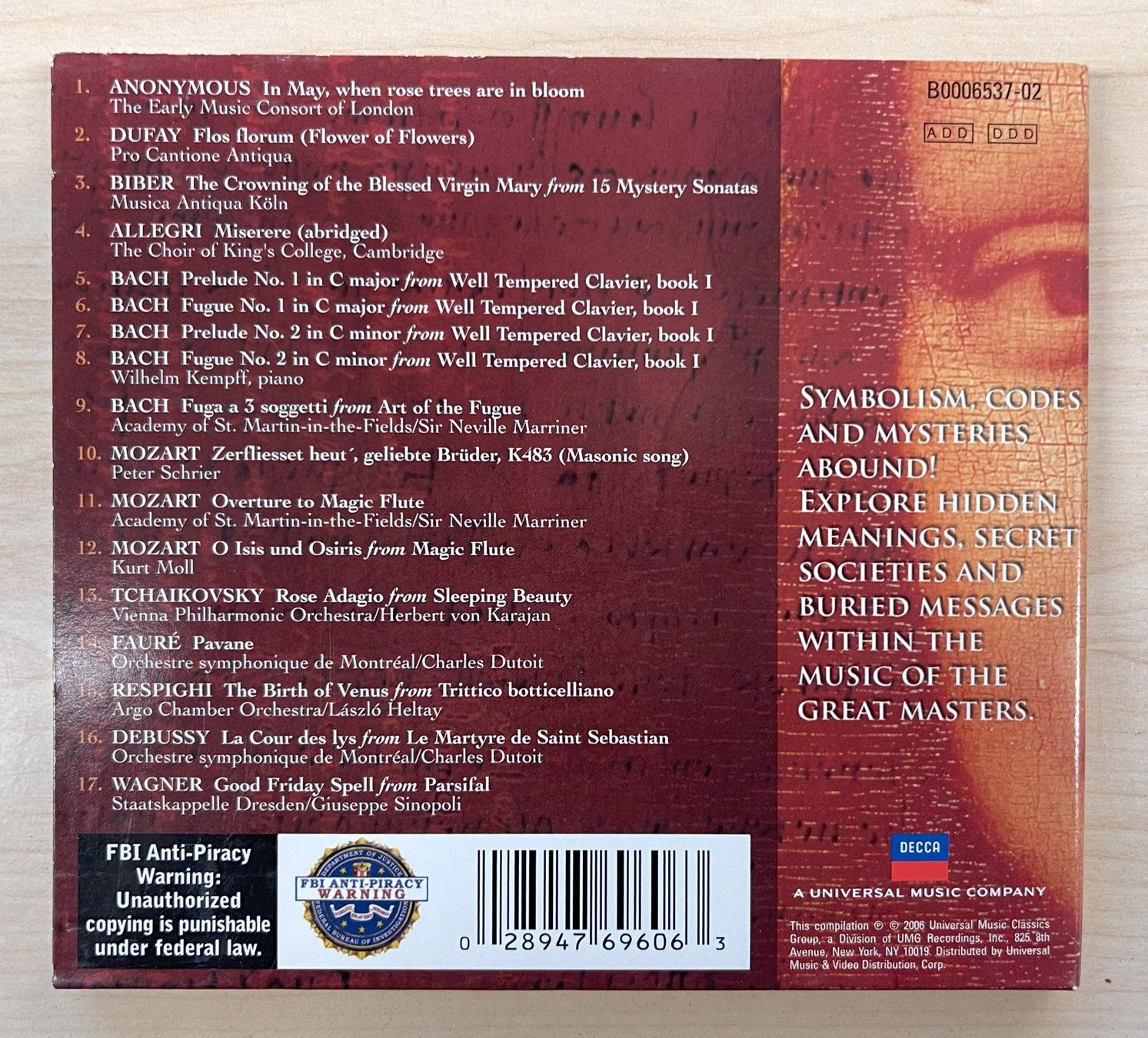 CD: The Secrets of Da Vinci - CD – Usato da Oftringen venduto da Vucki 1