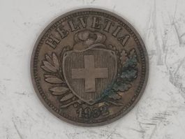 2 rappen 1932 Erhaltung !