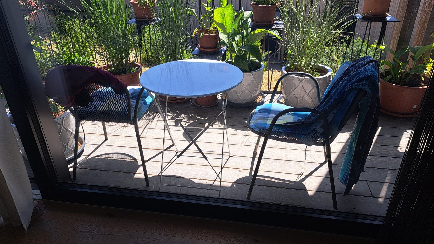Stühle: 4 Gartenstühle mit Tisch – Gebraucht aus Boll von fur_s8dw