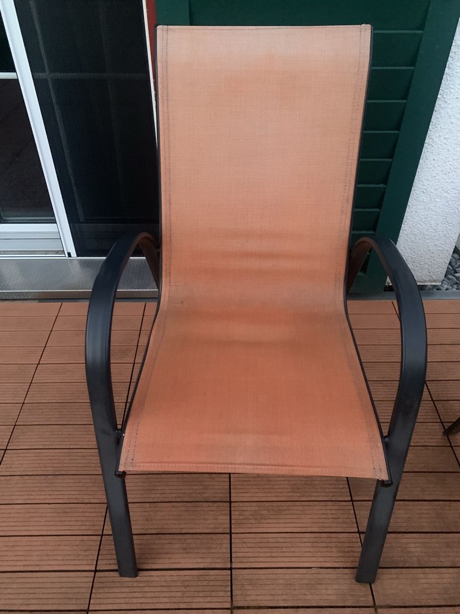 Sedie: **3 Gartenstühle orange & gelb** – Usato da Ehrendingen venduto da Anni_89 2