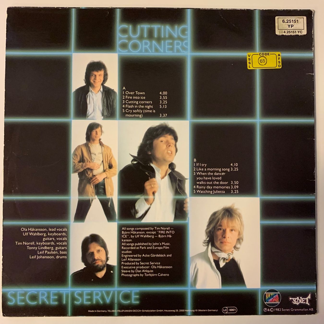 Dischi in vinile: Secret Service -"Cutting Corners" , Vinyl LP – Usato da Aesch BL venduto da BernisFlomi 1
