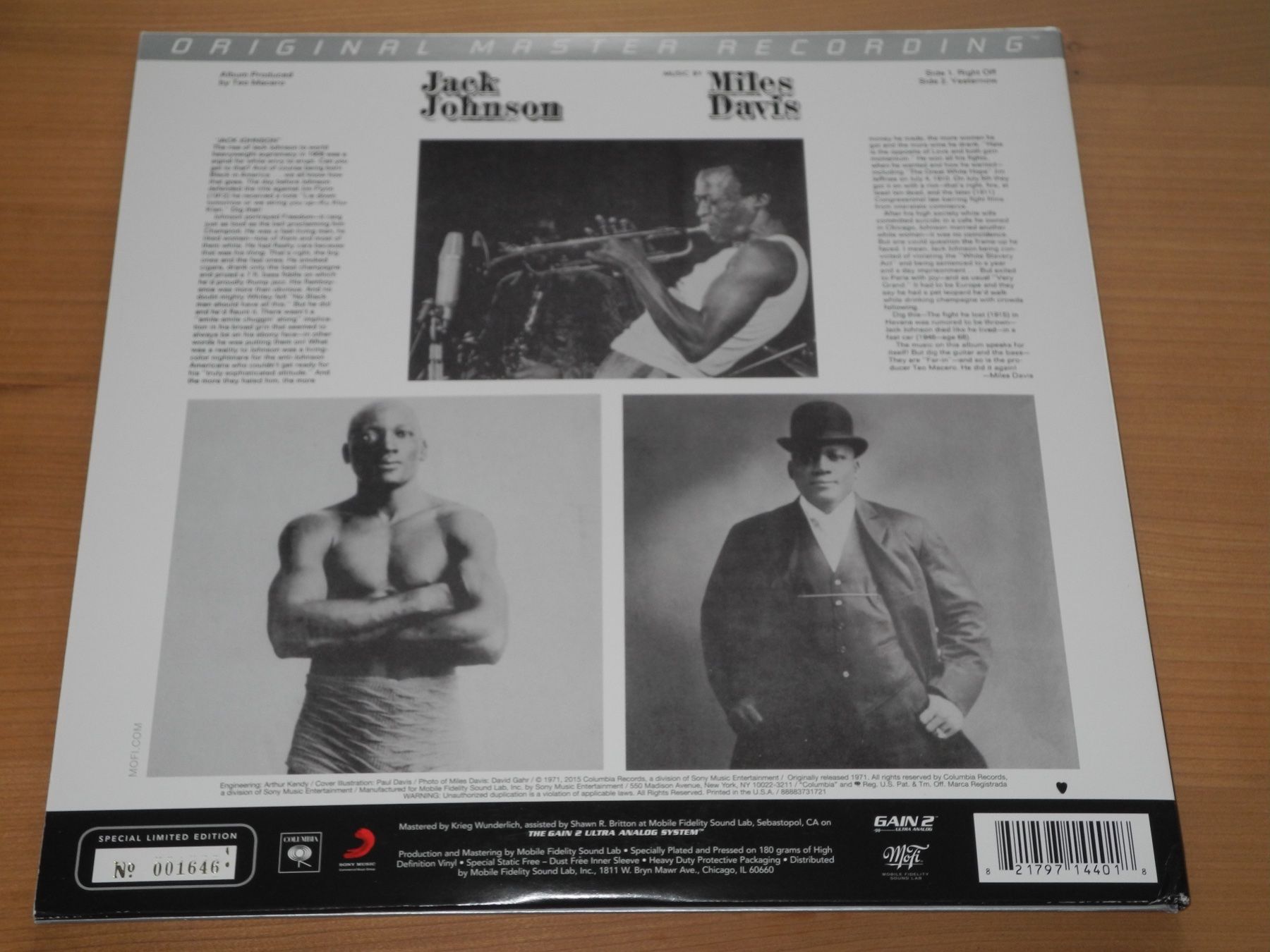 Schallplatten: JACK JOHNSON PLAYS MILES DAVIS - AUDIOPHILE MFSL – Neu (gemäss Beschreibung) aus Fahrwangen von Swirl2 3