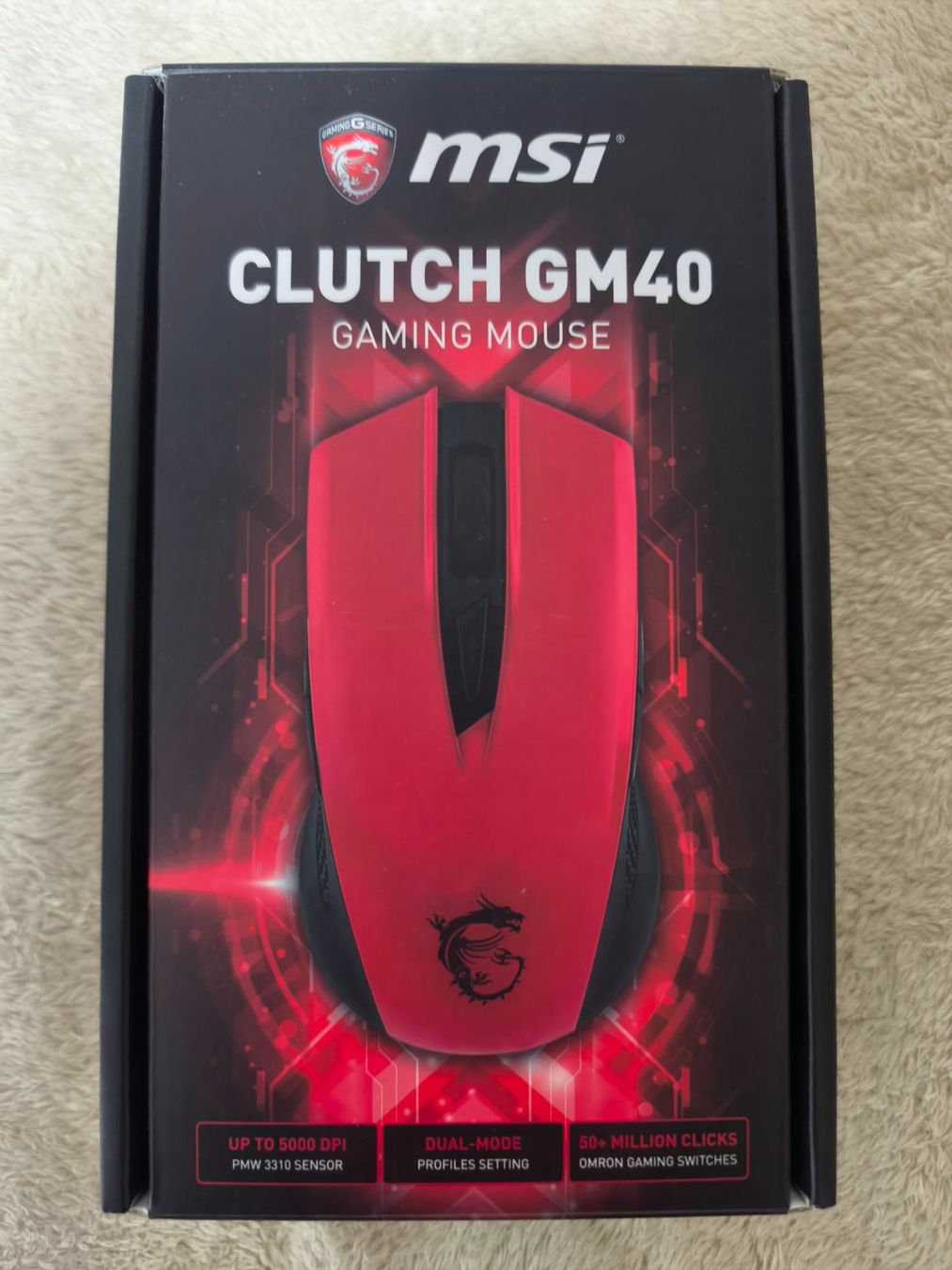 Mouse: MSI CLUTCH GM40 GAMING MOUSE – Nuovo e nell'imballaggio originale da Winterthur venduto da Dr.Pepper01