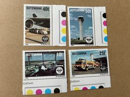 Botswana 1994, 4er Block Flughafen, MacArthur, Flugzeuge