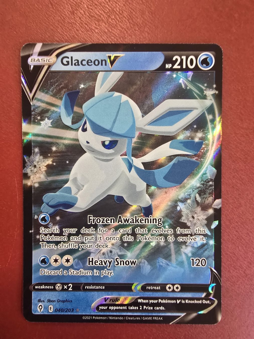 Pokémon Carte collezionabili: Pokemon, Glaceon V, ENG, Holo – Nuovo (secondo la descrizione) da Pfäffikon SZ venduto da gmw_8nk9
