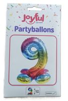 Partyballon Nr. 9 von Joyful, 71 cm, stehend (neu/OVP)