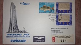 Swissair Zürich - Chicago 28.03.1983
