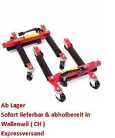 06173 - 2x PKW Rangierhilfe 12" Rangierroller Wagenheber