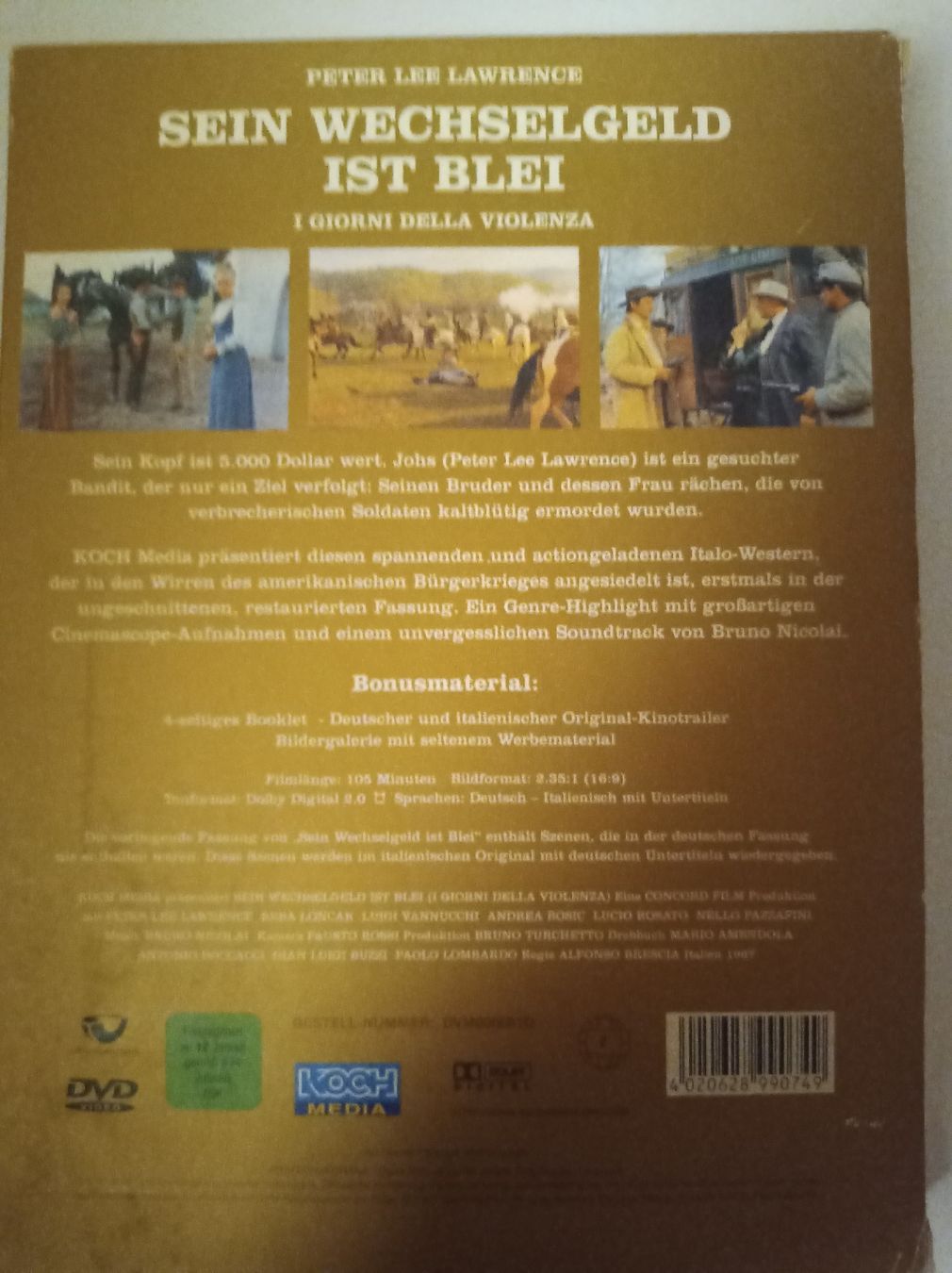 Alle DVDs: Western-DVD: Sein Wechselgeld ist Blei – Gebraucht aus Tann von Veebee6 1