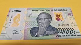 2000 Kwanzas Angola Geldschein - Neuwertig, Unzirkuliert