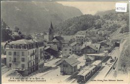 Salvan et la Gare du Chemin de Fer Martigny-Chatelard