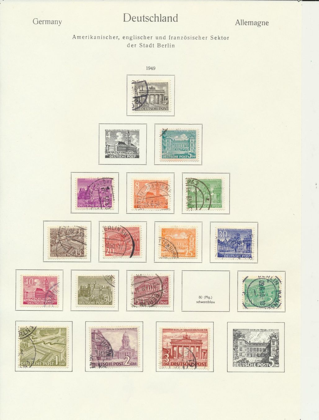 Alle Briefmarken: Berlin - Lot, Teilsammlung – Gebraucht aus Winterthur von Zupogeru 1
