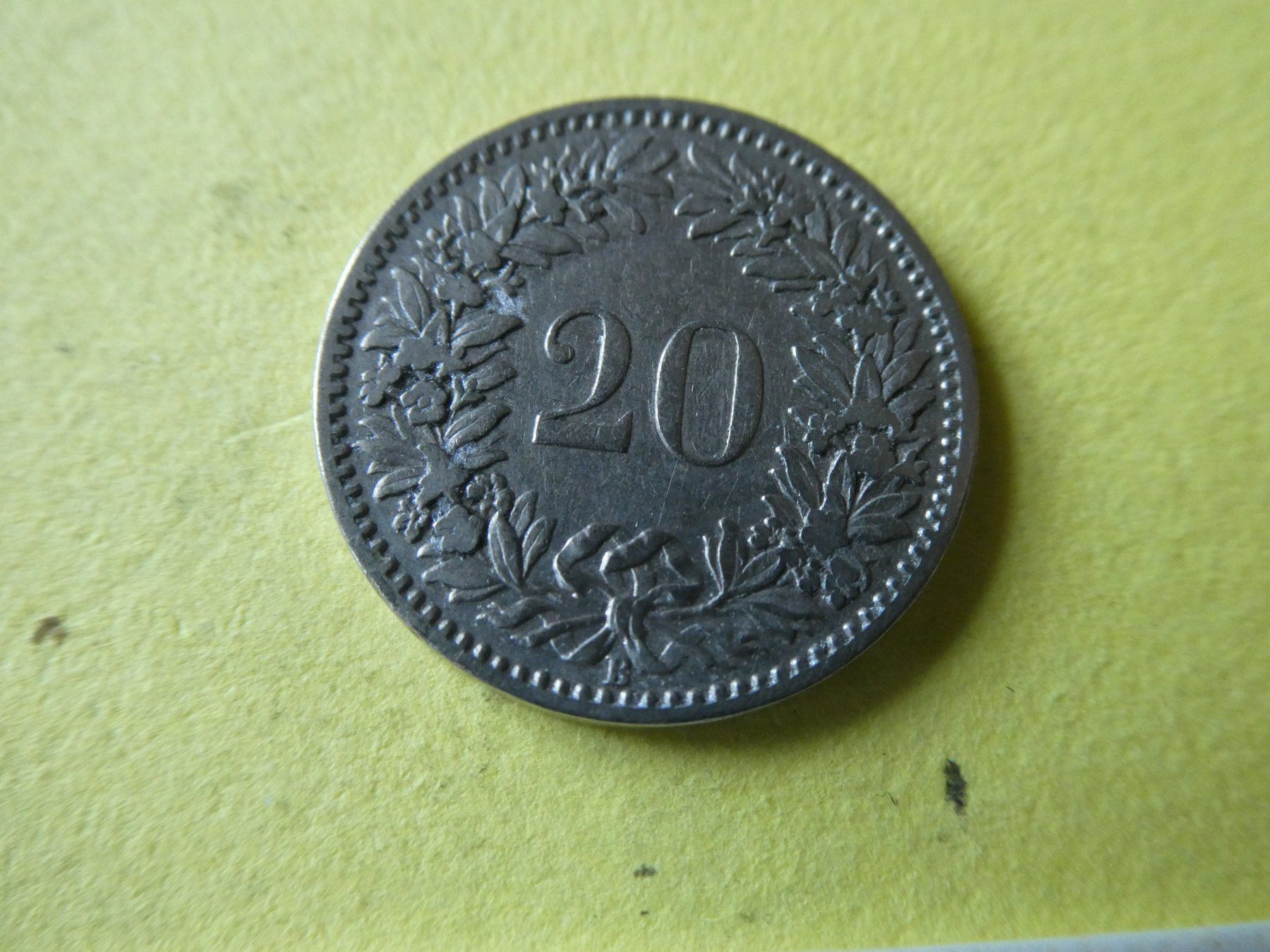 Toutes les monnaies: Schweiz 1899, 20 Rappen – D'occasion à Hinterforst par Rohusri 1
