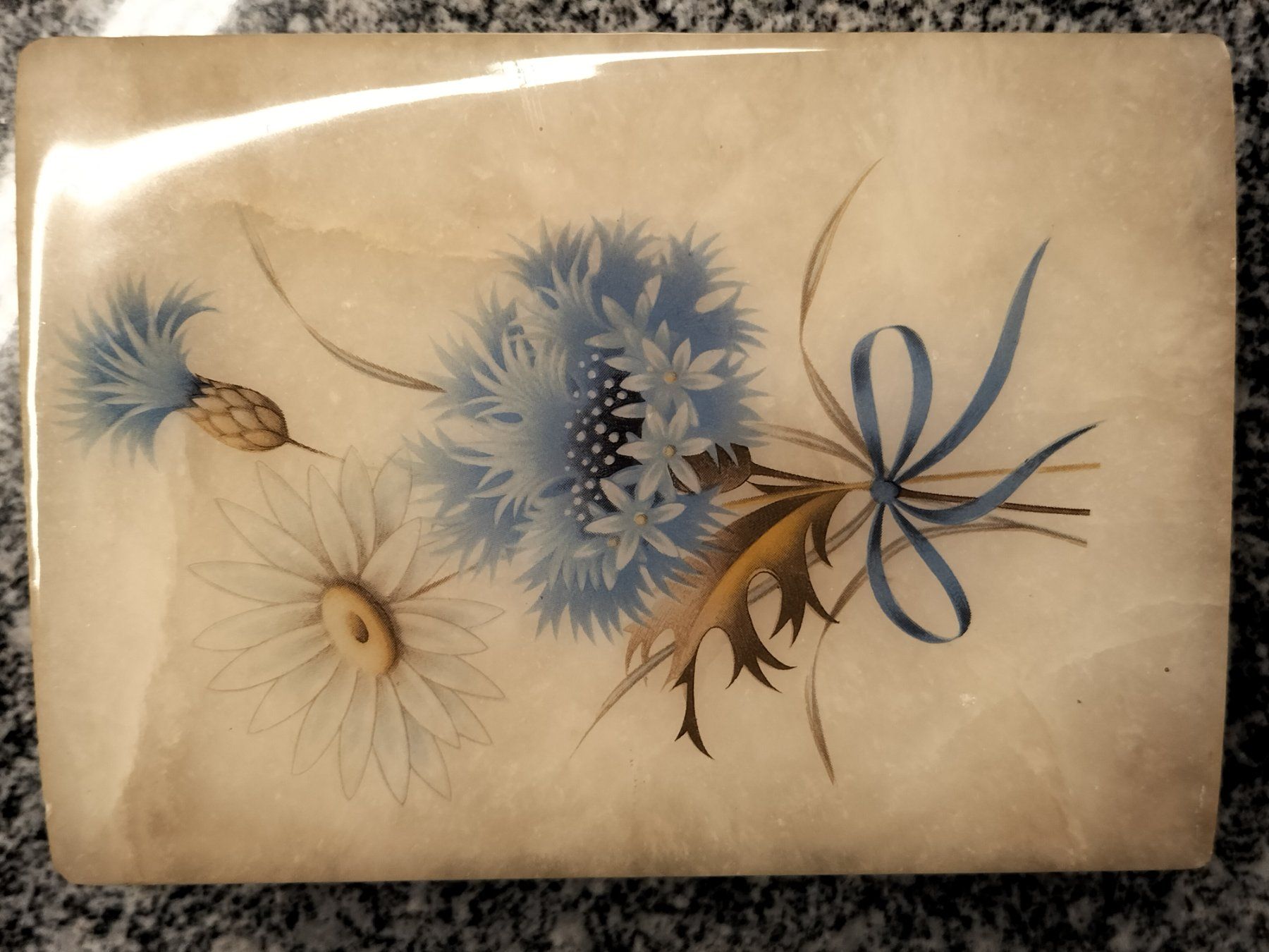 Portagioie: Schöne Schmuckdose mit Blumenmotiv – Usato da Innerberg venduto da simon30432 1