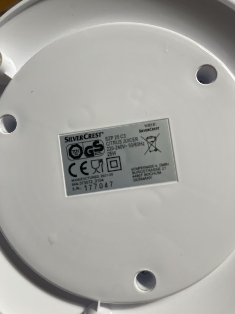 SilverCrest Elettrodomestici da cucina: Zitruspresse elektrisch – Nuovo (secondo la descrizione) da Regensdorf venduto da mex5145 6