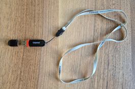 Transcend JF V30 USB Stick 2GB schwarz mit Lanyard gebraucht