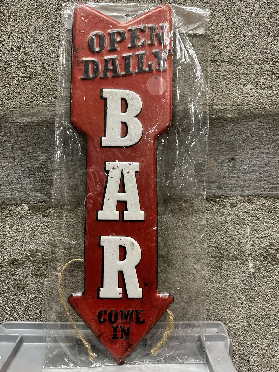 Insegne: Open daily bar come in – Nuovo (secondo la descrizione) da Reinach AG venduto da rares75